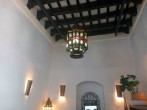 Ceiling and Moroccan lamp